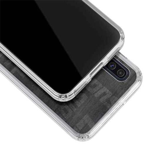 NFL Detroit Lions Black & White Galaxy A50 Clear Case